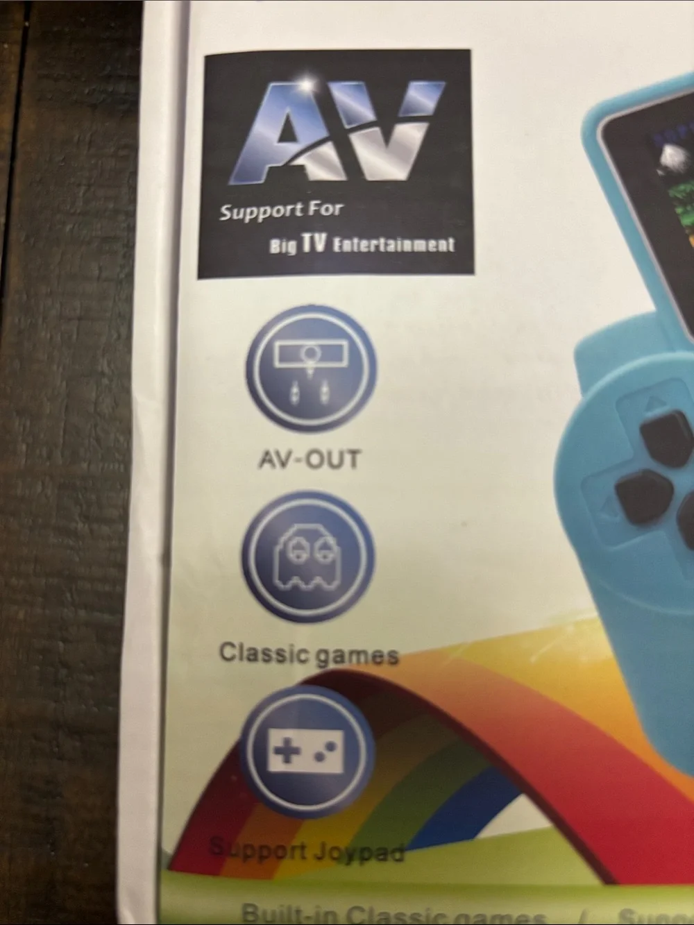 Retro Handheld Controller Gamepad - Blue - Videogame Retro